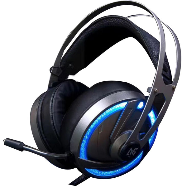 A60 USB Wired Omnidirectional Gaming Headphone LED Backlight with Microphone for Computer Profession Gamer