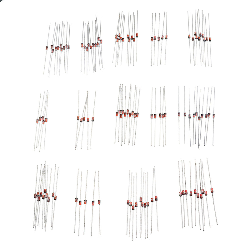 210Pcs 1W 1 Watt Voltage Stabilizing Diode Package 3.3V-30V 14 Common Voltages