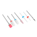 7Pcs Ceramic Nail Drill Bits Set Milling Cutter for Manicure Gel Removal Nail Art Set