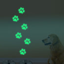 Honana DX-141 6PCS 8.5x8.5cm Fluorescent Glow Dog Footprint Wall Sticker