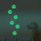 Honana DX-141 6PCS 8.5x8.5cm Fluorescent Glow Dog Footprint Wall Sticker