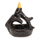 LED Light Buddhist Ceramic Backflow Censer Burner Holder with 5 Incense Cones