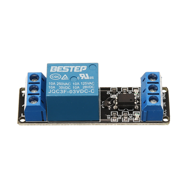 BESTEP 1 Channel 3.3V Low Level Trigger Relay Module Optocoupler Isolation Terminal