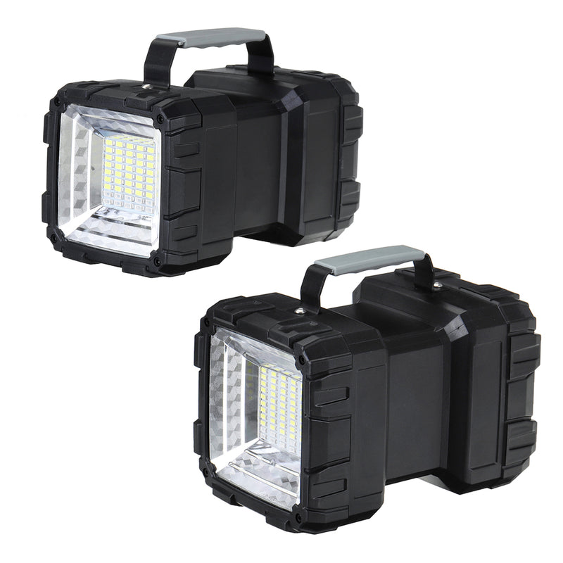 40W/60W Bright Camping Light Double Heads USB Rechargeable Worklight Outdoor Flashlight Light Searchlight