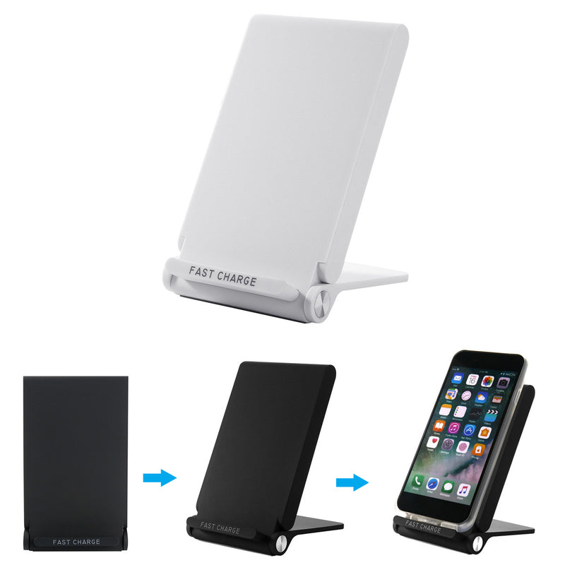 Q600 Qi Wireless Fast Charger Stand Desktop Holder for Samsung S7 S8 iPhone 8