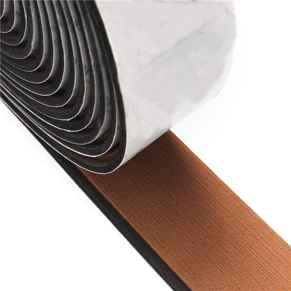 950x5.8cm Brown/Balck EVA Foam 5/6mm Boat Flooring Teak Decking Sheet Pad