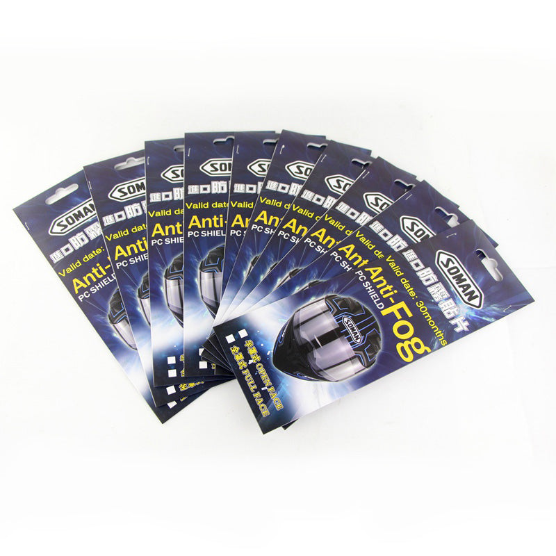 Anti-fog Resistant Film PC Shield High Definition Transparent Patch For Motorcycle Helmet Visor Lens