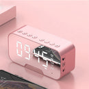 LyRay G10 Wireless Bluetooth Speaker Electric Power Display Double Alarm Clock FM Radio Phone Holder