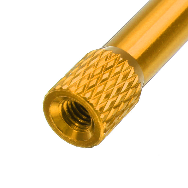 Suleve M3AR4 10Pcs M3 25mm Knurled Standoff Aluminum Alloy Multicolor