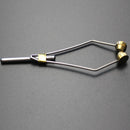 ZANLURE 01 10.5cm Stainless Steel Brass Bobbin Holder Ceramic Ring Cable Winder Fly Tying Tool
