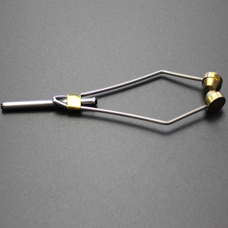 ZANLURE 01 10.5cm Stainless Steel Brass Bobbin Holder Ceramic Ring Cable Winder Fly Tying Tool