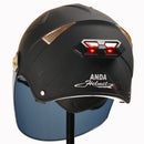 Universal Motorcycle Helmet Taillight Sticker Night Light Strip Safety Signal Warning Light
