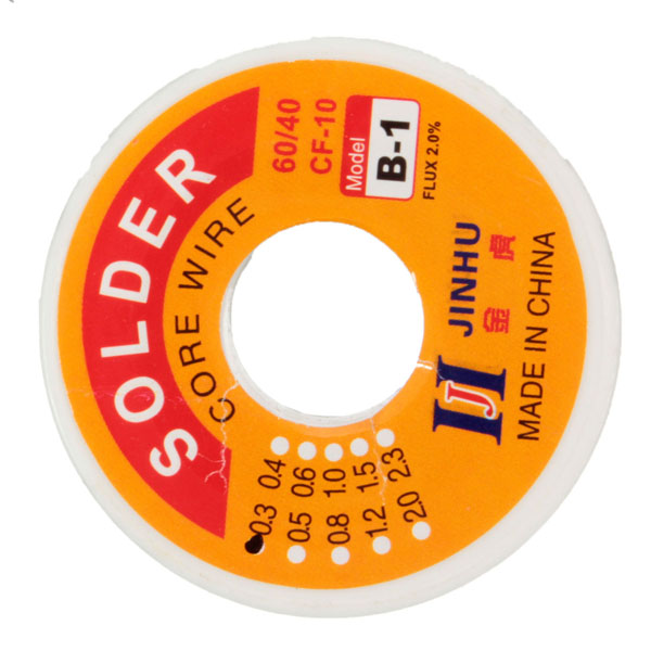 50g 0.3mm 60/40 Tin Lead Soldering Wire Reel Rosin Core Solder