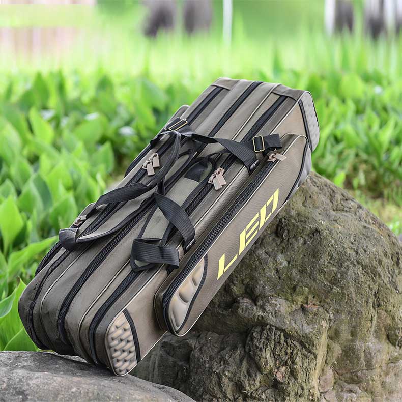 Leo 1 Pcs 1680D Polyester Fishing Bag Storage Backpack Multifunction Portable Fishing Tool Handbag