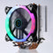 CPU Cooler 4 Heatpipes 5 Colors 120mm LED RGB Cooling Fan for LGA 775/115X//1366 AMD