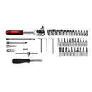 46pcs Assorted Socket Set Ratchet Tools Kit Torque Wrench Sets Maintenance W/ Box