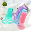 68cm Silicone Double-Sided Back Scrubber Comfortable Skin-Friendly Body Massage Manual Massager