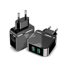 RAXFLY 2.4A Double USB Ports Phone Charger EU Plug for Oneplus 6T Pocophone f1 S9 Xiaomi Mi8 Note 9