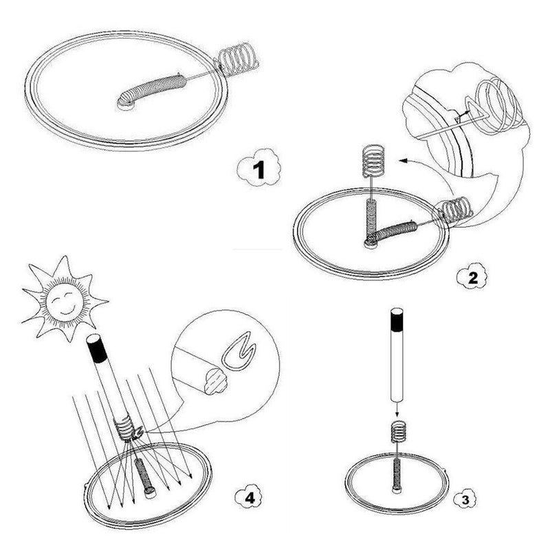 Solar Igniter Survival Fire Outdoor Tool Solar Lighter Windproof Fire Starter Camping Emergency Travel Tool