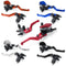 7/8" 22mm Motorcycle Handlebar Hydraulic Brake Clutch Master Cylinder Lever Reservoir Set