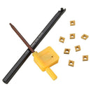 S07K-SCLCR06 Internal Turning Tool Holder with 8pcs CCMT0602 Inserts and Wrench