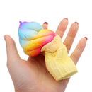 Yunxin Colorful Ice Cream Squishy 10CM Super Slow Rising Cream Scented Original Package Phone Strap