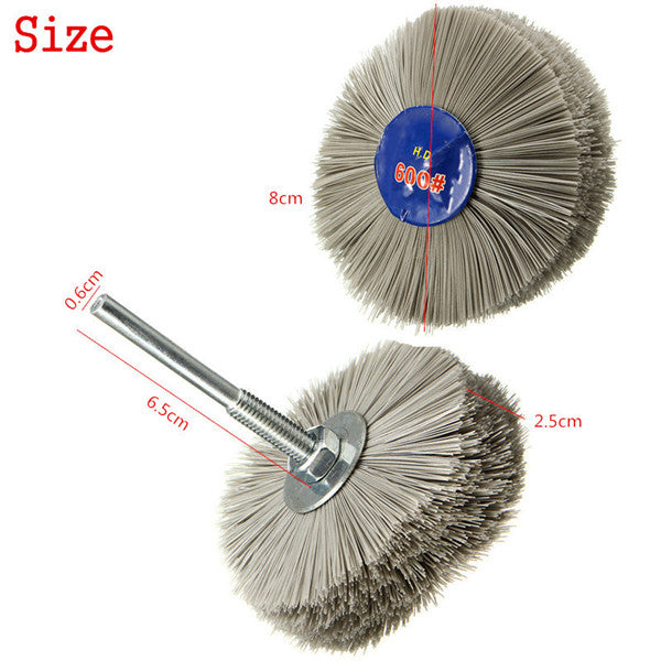 80-600 Grit Abrasive Nylon Wheel Brush Wood Working Polishing Grindering Wheel