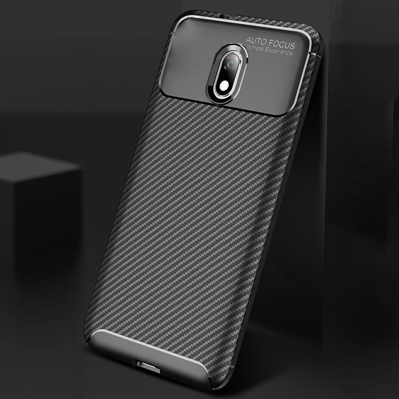 Bakeey Luxury Carbon Fiber Shockproof Silicone Protective Case For Xiaomi Redmi 8/ Xiaomi Redmi 8A