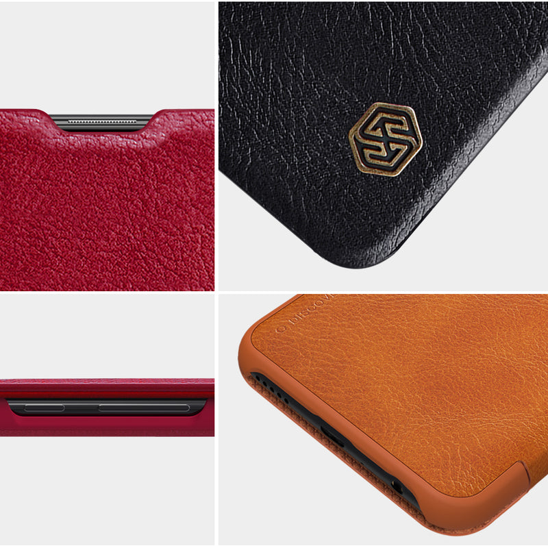 NILLKIN Flip PU Leather Credit Card Slot Holder Protective Case for Huawei P Smart+ 2019/ Huawei Enjoy 9S