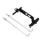 Universal Adjustable Metal Car Battery Tray Adjustable Hold Down Clamp Bracket Kit Cycle