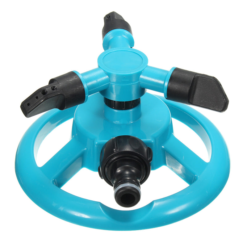 1/2 Inch Three Heads Rotation Sprinkler Garden Lawn Watering Irrigation Spraying Nozzle