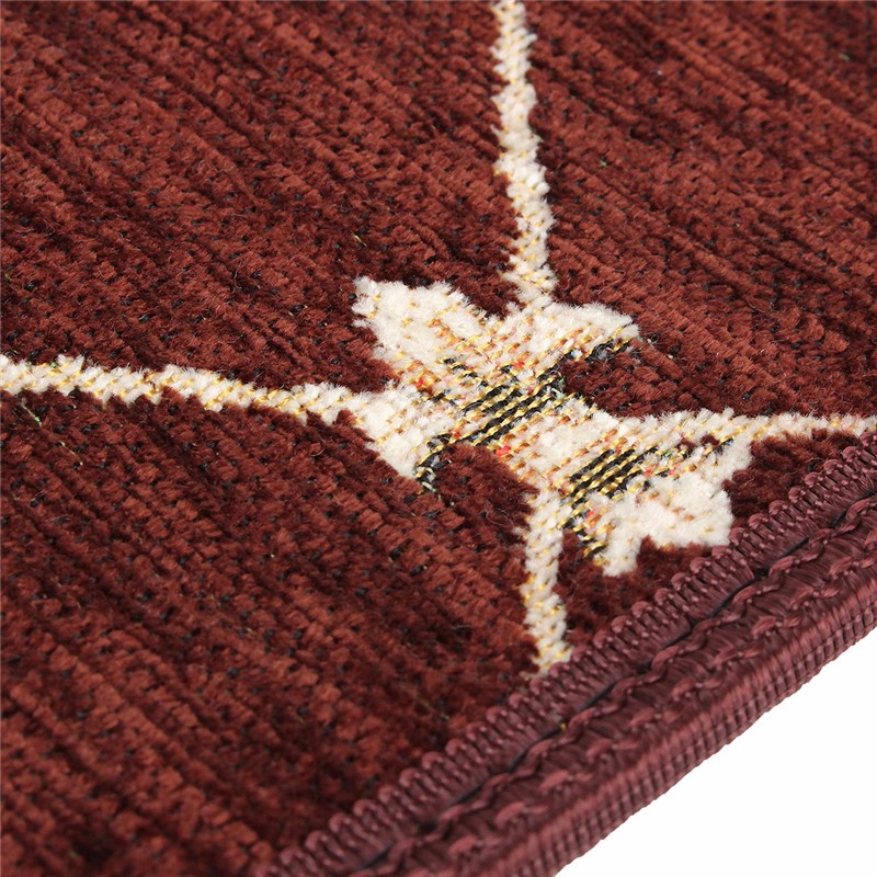 European Style Pastoral Carpet Stair Tread Anti Skid Step Rugs Stair Mats With Magic Paste