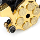 Bullet Black Tattoo Machine Custom Dual 10-Wrap Coils Liner & Shader