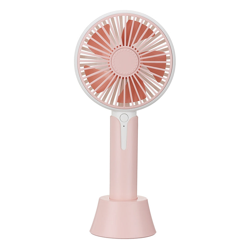 Rechargeable Mini USB Handheld Fan For Travelling Outdoor Office Creative 3 Speed Cooling Fan