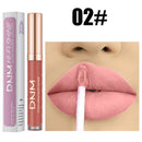 12 Colors Threaded Tube Lip Gloss Matte Liquid Lipstick Makeup Long-Lasting