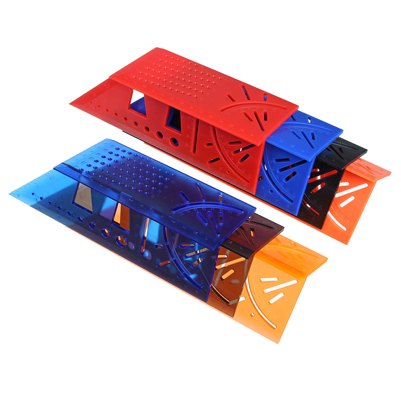 Woodworking Ruler 3D Mitre Angle Measuring Gauge Square Size Measure Hole Positioning Tool