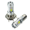 H4 BA20D 3000LM 18W Bright Hi/Lo COB LED Motorcycle Headlamp Motorbike Fog Lamp Light DC9-18V