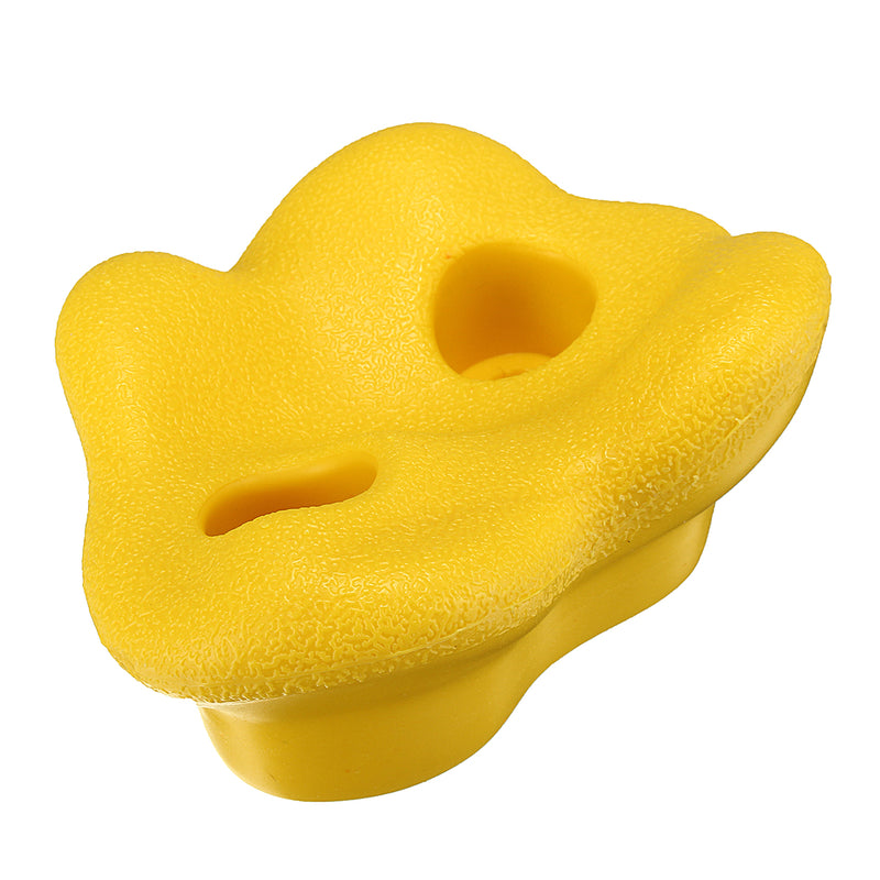 Yellow Climbing Rock Wall Textured Bolt Grab Holds Grip Stones Indoor Outdoor Kid Decorations