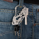 DANIU EDC Multi Pocket Tool Carabiner Screwdriver Wrench Gear Key Holder Clip Folder Keychain