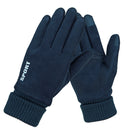 Womens Mens Winter Suede Gloves Touch Screen Windproof Thermal Warm Outdoor Driving Skiing Gloves Mittens