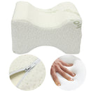 Soft Memory Foam Leg Knee Pillow White Bamboo Fiber Cover Back Aches Night Bed Pillow