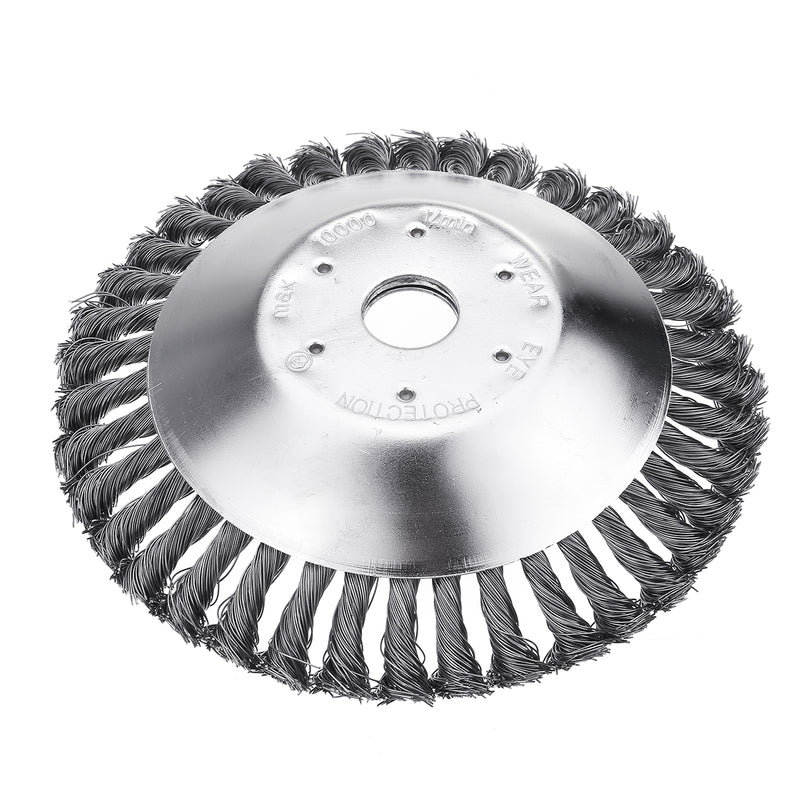 20cm Weed Trimmer Head Lawn Mower Sharpener 8 Inch Grass Weeder Lawnmower Steel Brush Head