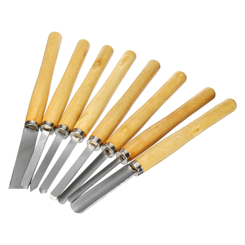 8Pcs Wood Carving Tool Set Craft DIY Woodworking Handwork Hand Chisel Kit