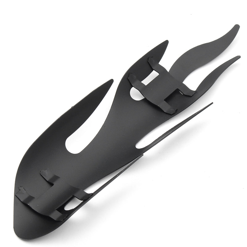 9 Inch Exhaust Muffler Pipe Heat Shield Flame Cover Heel Black/Chrome