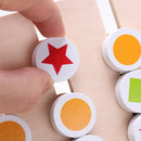 Wooden Teaching Training Early Educational Puzzle Baby Kids Toys Enlightenment Logic Thinking Orientation Training
