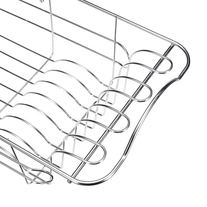 Stainless Steel Dish Drainer Drying Rack Holder Bowl Storage Basket Kitchen Sink Drain Shelf
