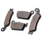 Front+Rear Organic Brake Pads For Yamaha YZ250F Set Full Kit FW FX FY 2007-2015