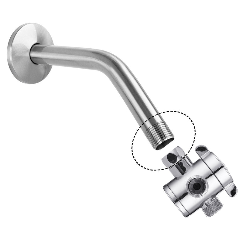 High Pressure 9 Inch Rainfall Showerhead and 5 Settings Handheld Shower Head