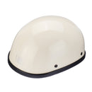 M/L/XL DOT Motorcycle German Style Half Face Helmet Motocross Bike Ivory White