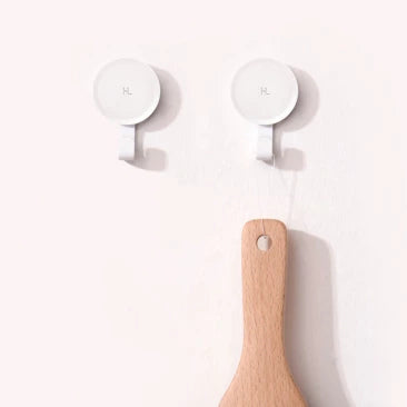 6Pcs Happy Life Hook Home Kitchen Bathroom Wall Hangers for Coat Towel Keys